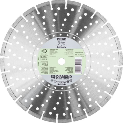 PFERD DIAMOND BLADE SEGMENTED DS 350 X 3.2 X 20.0 SG